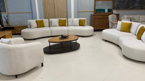 مبل هشت نفره راحتی مدل لوبیایی